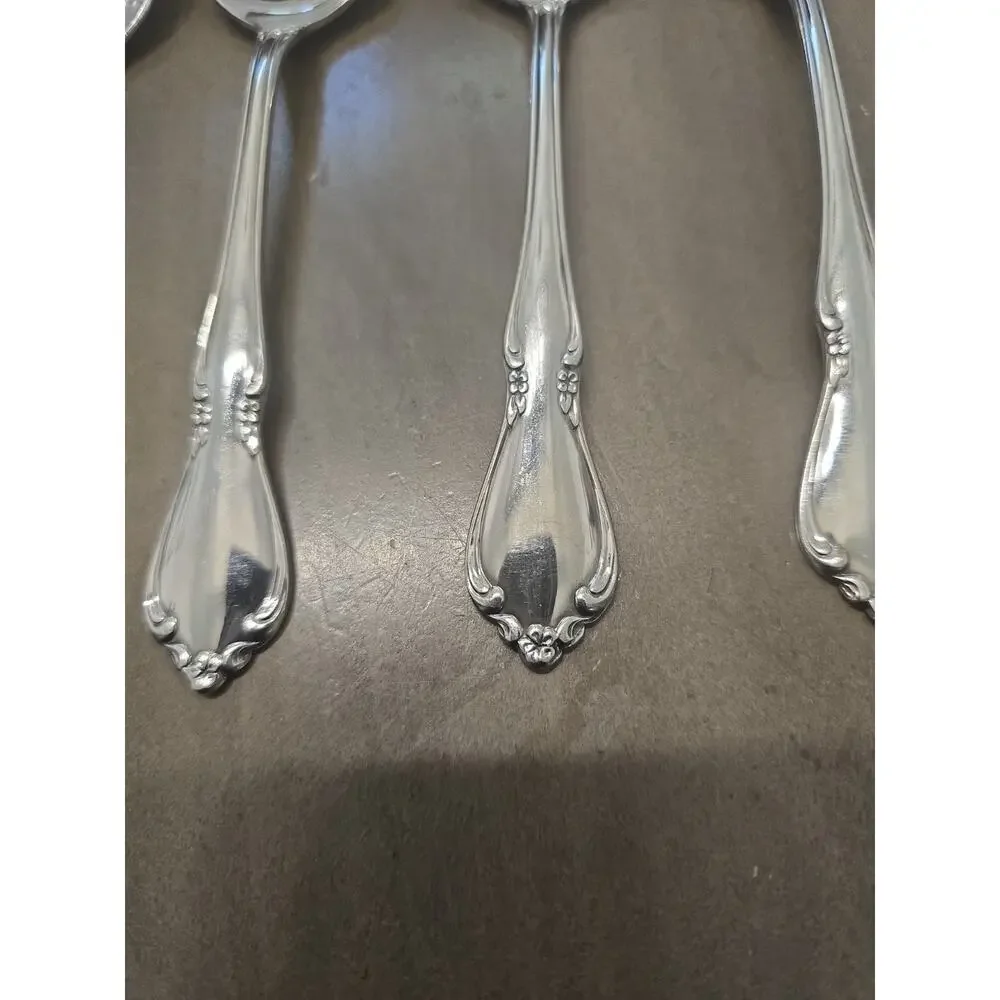 Oneida CHATEAU Stainless 4 Tablespoons Oneidacraft Deluxe Glossy Flatware